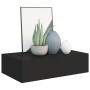 Wandregale mit Schublade 2 Stück MDF schwarz 40x23,5x10 cm von vidaXL, Regale und Regale - Ref: Foro24-330244, Preis: 71,04 €...