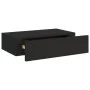 Wandregale mit Schublade 2 Stück MDF schwarz 40x23,5x10 cm von vidaXL, Regale und Regale - Ref: Foro24-330244, Preis: 69,42 €...