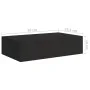 Wandregale mit Schublade 2 Stück MDF schwarz 40x23,5x10 cm von vidaXL, Regale und Regale - Ref: Foro24-330244, Preis: 69,42 €...