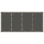 Conjunto de Comedor de Jardín 7 pcs Gris 190 x 90 x 75 cm