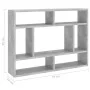 Estantería de pared contrachapada gris hormigón 75x16x55 cm de vidaXL, Estantes y estanterías - Ref: Foro24-803006, Precio: 3...