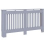 Cubierta de Radiador 2 pcs Gris 152 x 19 x 81.5 cm