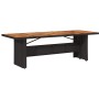 Conjunto de Comedor de Jardín 9 pcs Negro Poliratán