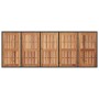 Conjunto de Comedor de Jardín 9 pcs Negro Poliratán
