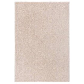 Alfombra de pelo corto beige oscuro 160x230 cm