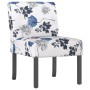 Gepolsterter Stoffstuhl mit blauem Blumendruck von vidaXL, Einfache Stühle - Ref: Foro24-352461, Preis: 67,08 €, Rabatt: %