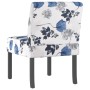 Upholstered fabric chair with blue flower print by vidaXL, Easy chairs - Ref: Foro24-352461, Price: 67,08 €, Discount: %
