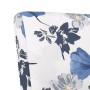 Gepolsterter Stoffstuhl mit blauem Blumendruck von vidaXL, Einfache Stühle - Ref: Foro24-352461, Preis: 67,08 €, Rabatt: %