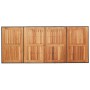 Conjunto de Comedor de Jardín 9 pcs Negro y Marrón