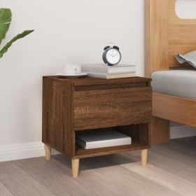 Nachttisch aus braunem Eichensperrholz, 50 x 46 x 50 cm von vidaXL, Nachttische - Ref: Foro24-819546, Preis: 50,99 €, Rabatt: %