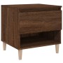 Brown oak plywood bedside table 50x46x50 cm by vidaXL, Nightstands - Ref: Foro24-819546, Price: 50,99 €, Discount: %