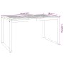 Conjunto de Comedor de Jardín 5 pcs Negro y Madera