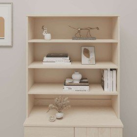 Aparador superior HAMAR pino macizo marrón miel 90x30x100 cm Aparador superior HAMAR pino macizo marrón miel 90x30x100 cm