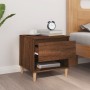 Brown oak plywood bedside table 50x46x50 cm by vidaXL, Nightstands - Ref: Foro24-819546, Price: 50,99 €, Discount: %