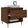 Brown oak plywood bedside table 50x46x50 cm by vidaXL, Nightstands - Ref: Foro24-819546, Price: 50,99 €, Discount: %