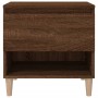 Brown oak plywood bedside table 50x46x50 cm by vidaXL, Nightstands - Ref: Foro24-819546, Price: 50,99 €, Discount: %