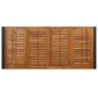 Conjunto de Comedor de Jardín 9 pcs Gris y Madera