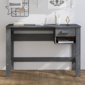 Escritorio HAMAR madera maciza pino gris oscuro 110x40x75 cm Escritorio HAMAR madera maciza pino gris oscuro 110x40x75 cm