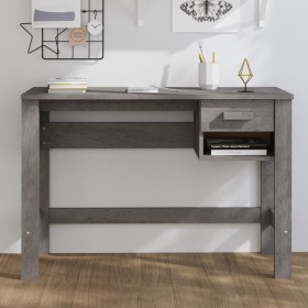 Escritorio HAMAR madera maciza de pino gris claro 110x40x75 cm Escritorio HAMAR madera maciza de pino gris claro 110x40x75 cm