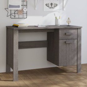 Escritorio HAMAR madera maciza de pino gris claro 113x50x75 cm Escritorio HAMAR madera maciza de pino gris claro 113x50x75 cm