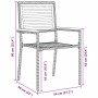 Conjunto de Comedor de Jardín 7 pcs Negro y Madera