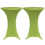 Funda elástica para mesa 4 unidades 60 cm verde