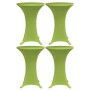 Funda elástica para mesa 4 unidades 70 cm verde