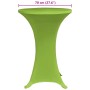 Funda elástica para mesa 4 unidades 70 cm verde