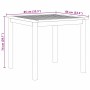Conjunto de Comedor de Jardín 5 pcs Beige Poliratán