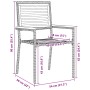Conjunto de Comedor de Jardín 5 pcs Gris Poliratán