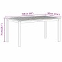 Conjunto de Comedor de Jardín 7 pcs Negro Poliratán