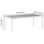 Conjunto de Comedor de Jardín 7 pcs Gris Poliratán