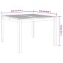 Conjunto de Comedor de Jardín 3 pcs Gris Poliratán