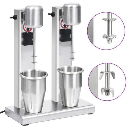 Mixer für Shakes mit doppeltem Edelstahlbecher 2 L von vidaXL, Mixer und Mixer - Ref: Foro24-51086, Preis: 177,40 €, Rabatt: %