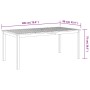 Conjunto de Comedor de Jardín 7 pcs Negro Poliratán