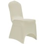 Funda de silla elástica 12 unidades crema
