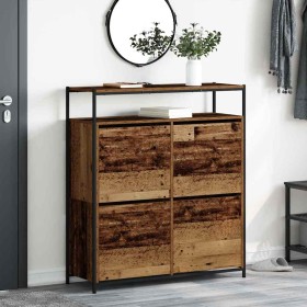Armario para Zapatos con puerta Madera Vieja 100 x 34 x 112 cm