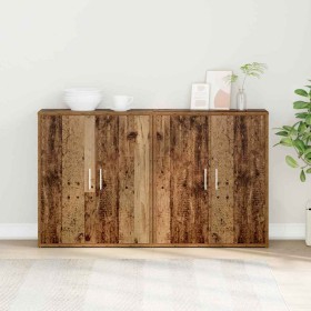 Alacena 2 pcs Madera envejecida 60 x 31 x 70 cm