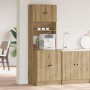 Gabinete de cocina con estante Roble artisan 60 x 50 x 180 cm