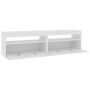 TV-Möbel mit LED-Leuchten 2 Stk. glänzend weiß 75x35x40 cm von vidaXL, TV-Möbel - Ref: Foro24-804404, Preis: 138,92 €, Rabatt: %