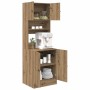 Gabinete de cocina con estante Roble artisan 60 x 50 x 180 cm