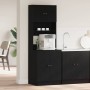 Gabinete de cocina con estante Roble negro 60 x 50 x 180 cm