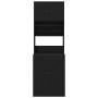 Gabinete de cocina con estante Roble negro 60 x 50 x 180 cm