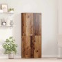 Gabinete de oficina con puerta 2 pcs Madera vieja 60 x 32 x 153
