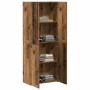 Gabinete de oficina con puerta 2 pcs Madera vieja 60 x 32 x 153