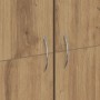 Gabinete de oficina 2 pcs Roble artisan 60 x 32 x 153
