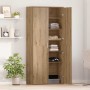 Vitrina Roble artisan 80 x 35 x 180 cm Madera contrachapada