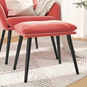Fußhocker aus rosa Samt, 45 x 29,5 x 35 cm von vidaXL, Osmanen - Ref: Foro24-341508, Preis: 35,45 €, Rabatt: %