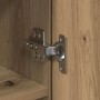Vitrina Roble artisan 80 x 35 x 180 cm Madera contrachapada