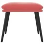 Fußhocker aus rosa Samt, 45 x 29,5 x 35 cm von vidaXL, Osmanen - Ref: Foro24-341508, Preis: 35,45 €, Rabatt: %